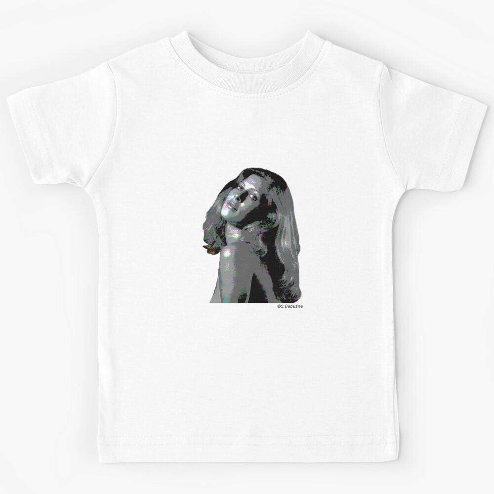 Portrait of a young woman, poster style Kids T-Shirt 160