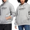 Adidas Originals FW22 Alphabet Logo Print Hoodie Long Sleeve Sweatshirt Unisex Tops Grey HM2585
