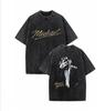 Michael Jackson T-Shirts WASHED Cotton Unisex Tees King Of Pop T-Shirts