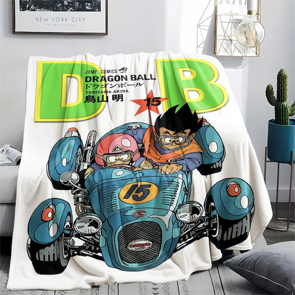 Dragon Ball character Print Flannel Blanket High quality Comfortable for All Seasons Home Decor Warmth and Comfort Perfect for Christmas Gifts