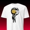 T-Shirt Astronaut | Graffiti Moon Smiley | Urban Street Art Aesthetic
