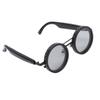 KI Intelligente Übersetzungsbrille Grau Rund Verstellbares Glas Kabellos 114 Sprachen Übersetzer Sonnenbrille