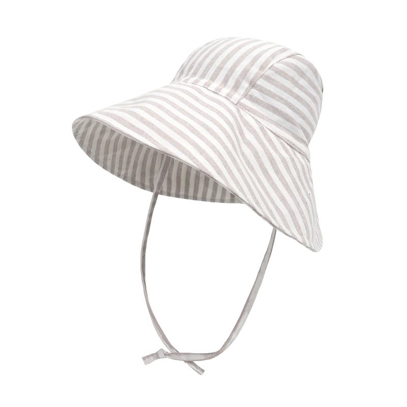 Sombrero de Sol para Bebé Verano Niños Niñas Sombrero de Cubo Niños Algodón UV Sombreros de Viaje Niño Ala Ancha Exterior Gorras de Playa Moda Casual Sombrero Panamá
