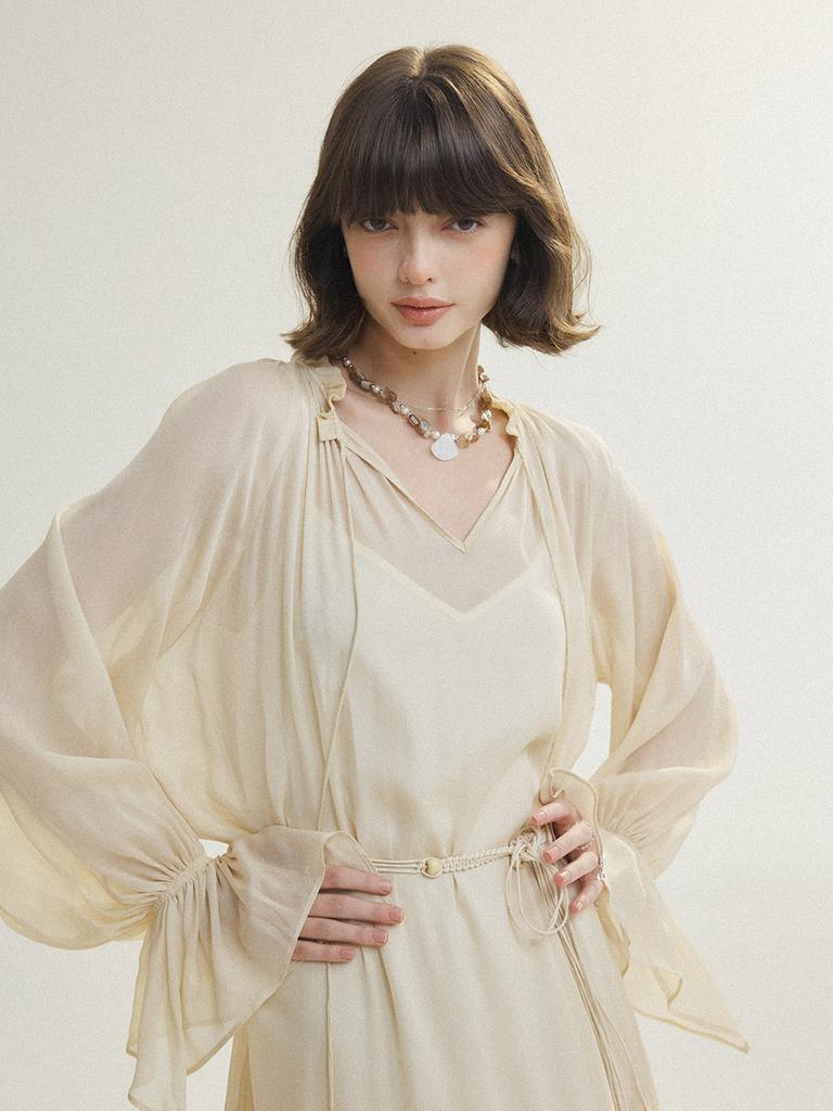 Sinseuden Whisper Chiffon Dress Set