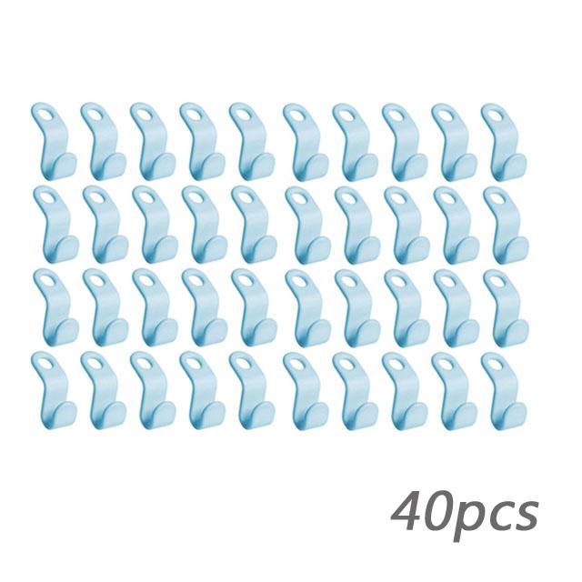 Clothes Hanger For Closet Connector Hooks Cascading Plastic Wardrobe Organizer Rack Holder Space Saving Home Organization