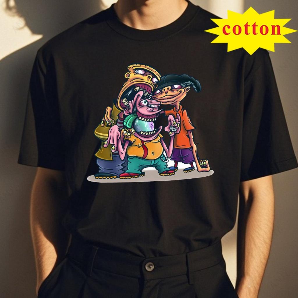 Ed Ed N Eddy Unisex bedrucktes T-Shirt Modisches lässiges und bequemes kurzärmeliges Oberteil aus reiner Baumwolle