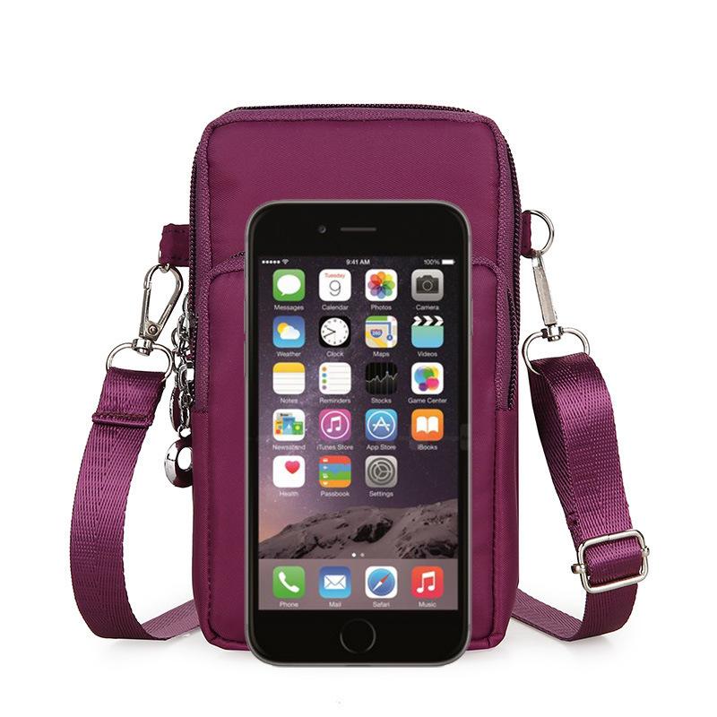 Torebka na telefon damska torba mini mała kwadratowa modna torebka płócienna przenośna torba na ramię na zewnątrz