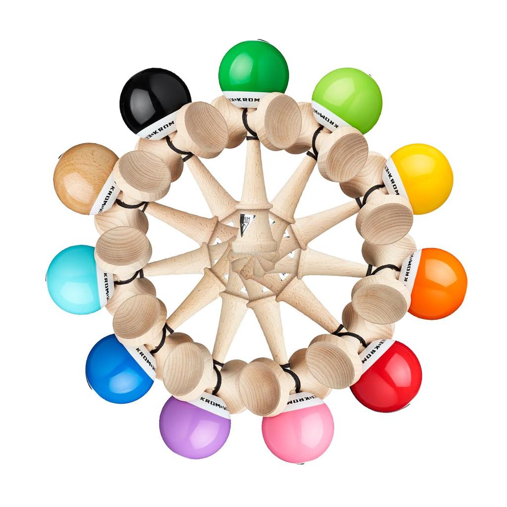 Kendama KROM POP Chrome Pop LOL Sticky Clear (Lime Green)