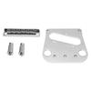 Fockety Metal Guitar Chrome Electric Guitar Bridge Adjustable Saddle Roller Easy Installation Roller Saddle Guitar Bridge Kit for Electric Guitars and