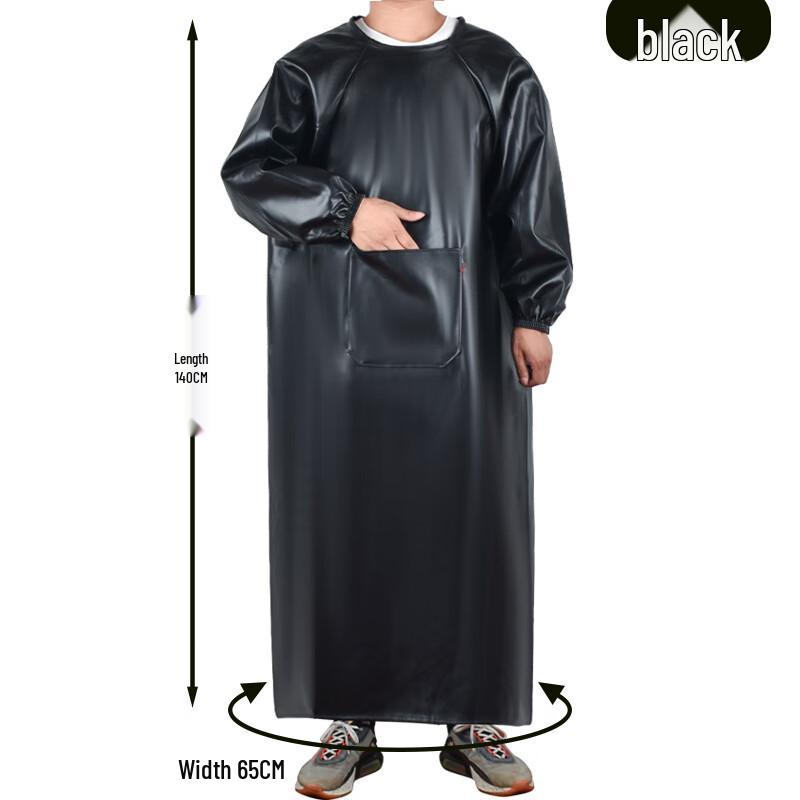 

PU Leather Waterproof & Oil-Proof Sleeved Work Apron