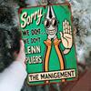 Vintage Metallschild Retro Wandkunst Dekor Blechplakat