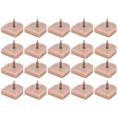 10 Paia Punta Tacco Alto Sostituzione Tacco Scarpe Tassello Scarpe Accessori Riparazione Scarpe614 Beige 21,5 x 23