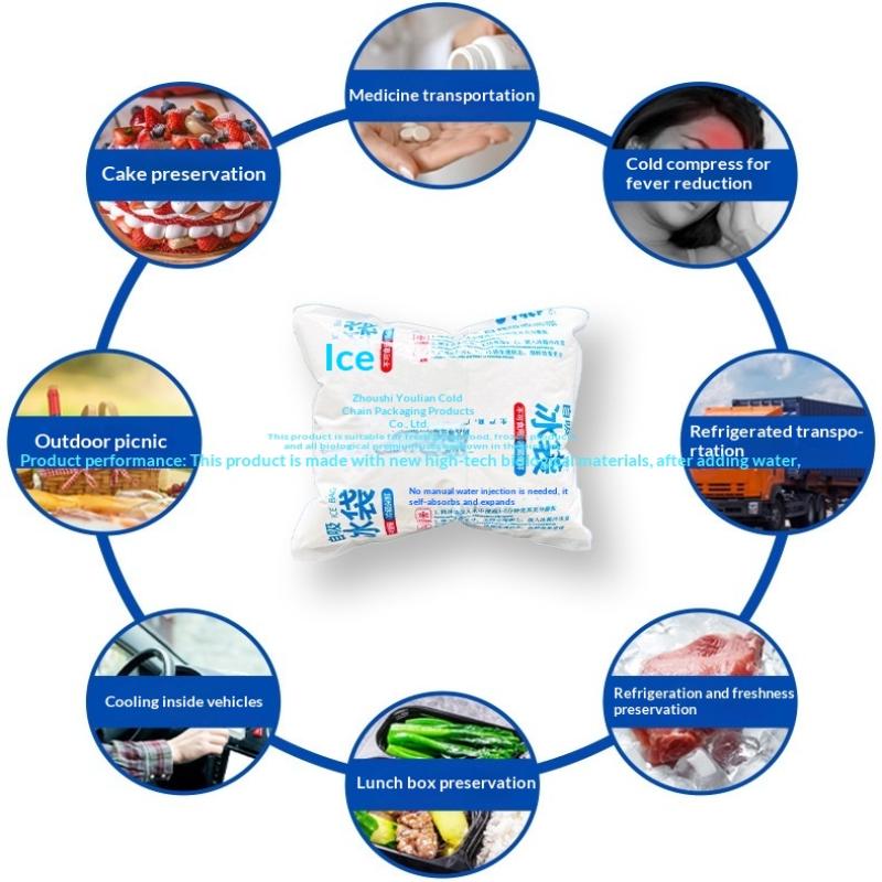 Self Chilling Reusable Gel Ice Pack For Food And Drinks Storage Ultra Absorbent For Office School Picnic Trips