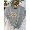 “happy first day. let's do this.” Colorful and Inspirational Cute Prints T Shirt Elegant vintage women's clothing, a gift for the back-to-school