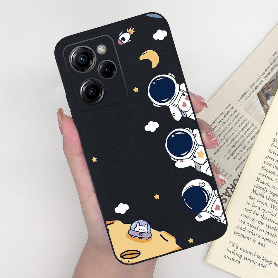 Silicone Case For Xiaomi Poco X5 Pro Pilot Bear Back Cover For POCOX5 X5Pro 5G Poco X 5 Pro Soft Matte Protective Phone Cases