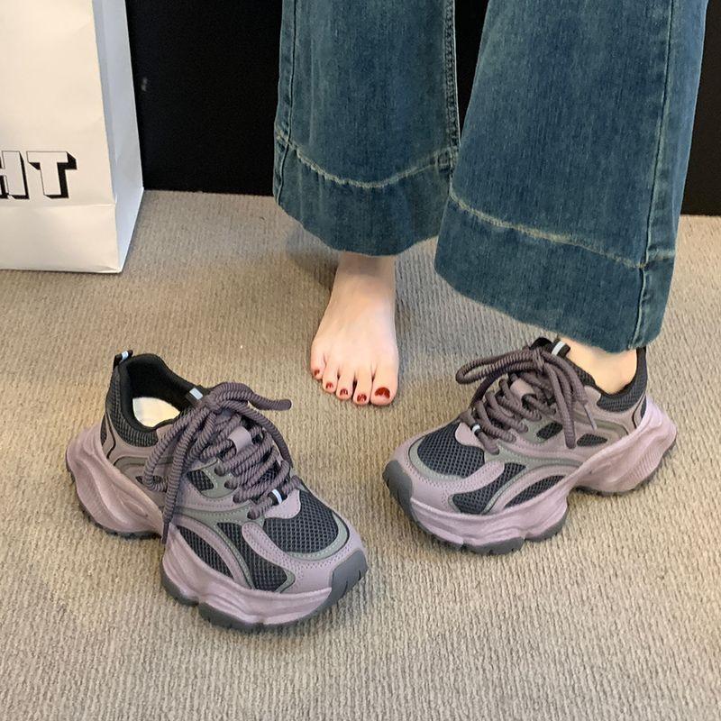Platform Dad Shoes Women's New Autumn and Winter Women's Shoes Running Casual and Lightweight Sports Shoes