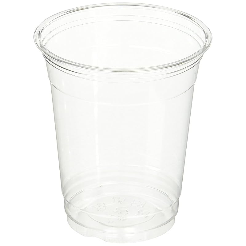 Niche Plus Disposable Cold Drink Sampling Cups, Transparent PET (Full Capacity: Approx. 300ml), Approx. 50 Cups | 300ml | Plastic Cups for Drinks,