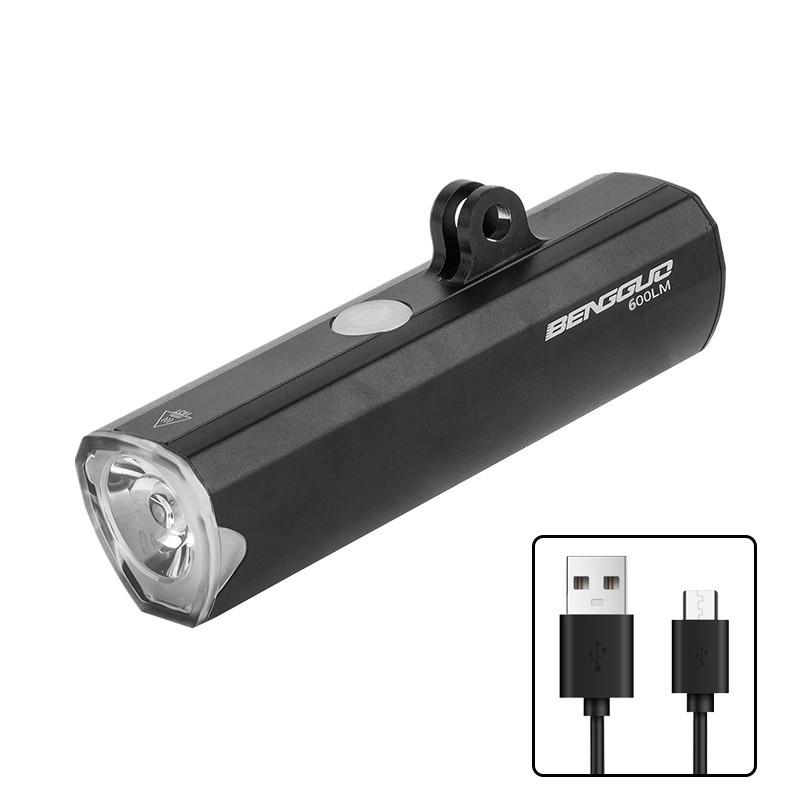 

Bicycle Front Light Led Bicycle Lamp Waterproof Rechargeable For Night Cycling 600LM