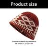 Knitted Jacquard Hat for Winter Warmth Rhombic Pattern Pullover Hat for Women Teens Girl Everyday Wear All Matching