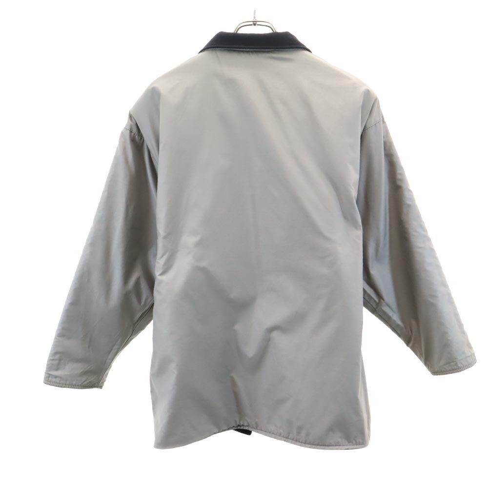 VINTAGE 70s reversible Wool jacket 45545 navy/gray Women Used