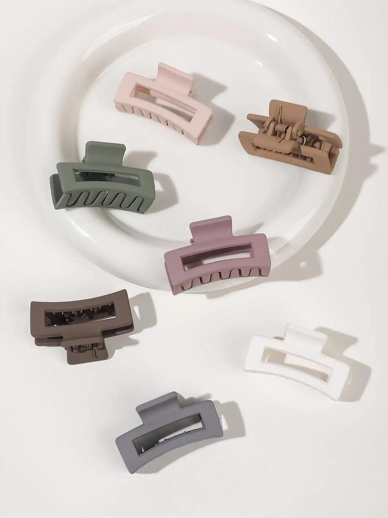 Multiple Colors of Square Jaw Clips,Hair Clips for Women and Girls, 1.6 in Small Non-Slip Hair Clips, Rectangular Claw Hair Clip