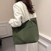 Bag Large Capacity Women's Korean Version One-shoulder Fashion Casual Retro Art Corduroy Women's Bag Simple Women's Bag Tote Bag