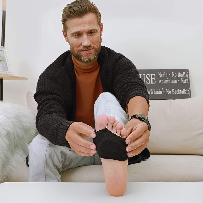 Mittelfußpolster zur Linderung von Fußschmerzen – 1 Paar weiche Gelpolsterbezüge für Damen und Herren – bequeme, waschbare Fußstützsocken