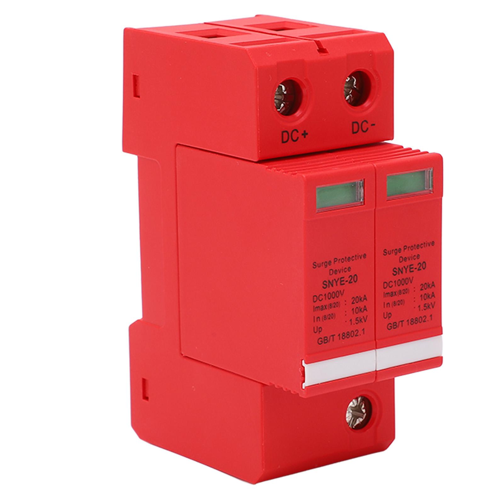 

DC PV Surge Protector Fireproof Anti Corrosion Orange Surge Protective Device for Distribution Box 1000V 2P