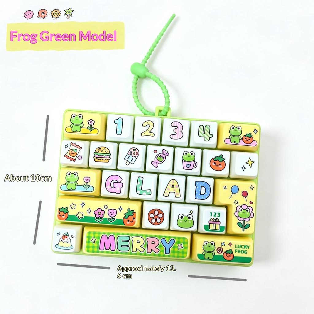 Tastiera Meccanica Decompressione 26 Tasti Carina Creativa Fidget Giocattolo Sensoriale per Casa Scuola Sollievo dallo Stress
