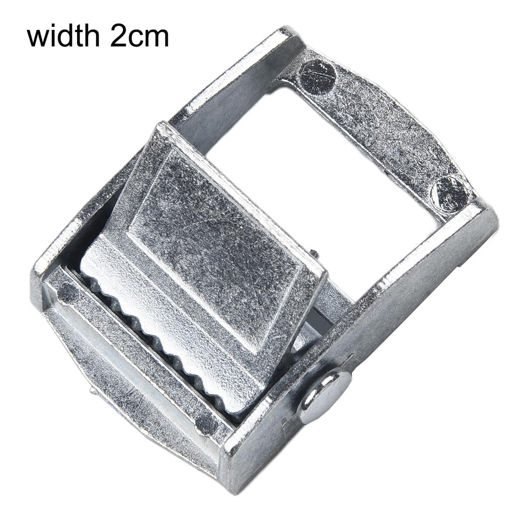 Zinc Alloy Buckle with Fixed Tensioner for Tie down Straps Designed to Secure For Heavy Cargoes Cases and Toolboxes