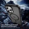 Carbon Fiber Texture Magnetic PC+TPU Frosted Clear Case For IPhone17 Pro Max Air 16 15 14Plus 13 12 for MagSafe Shockproof Cover