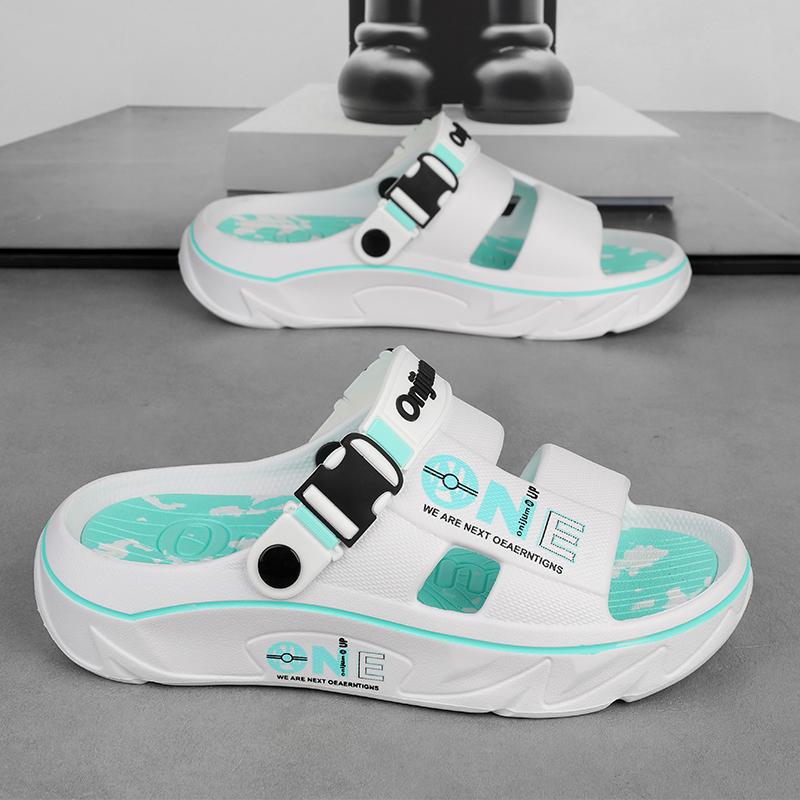 

Summer Sandals for Men Breathable Slides Lightweight Comfortable Beach Slippers Men Women Non-Slip Soft Sole Casual Shoes 44-45