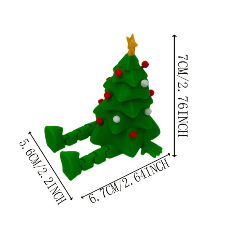 1pc [2D Flat], 3D-Printed Christmas Tree Ornaments for Holidays Like Christmas, New Year'S, Halloween, And Birthdays.