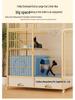 Extra-Large Multi-Layer Indoor Cat Villa with Integrated Toilet