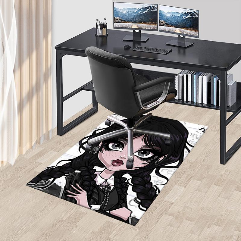 1PC Gothic Fashion Non-Slip Floor carpet, suitable for Office, bedroomand playrooms. It can also be used as a sofa footrest cover-T73