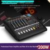 All-in-One 4/6 Channel Professional Mixer Amplifier with High Power, Reverb, and Equalizer for Stage and Wedding Performances