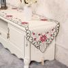 European Embroidery Hollow Table Flag Pastoral Embroidery Fabric Spring Flower Tv Cabinet Coffee Table Tablecloth