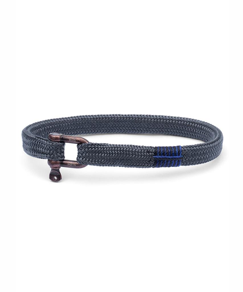 Pig&Hen Vicious Big Bracelet - Slate Gray X Bronze