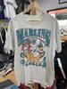 Vtg Florida Marlins Shirt Med Looney Tunes Taz Basic Style Ash T-shirt HN1784