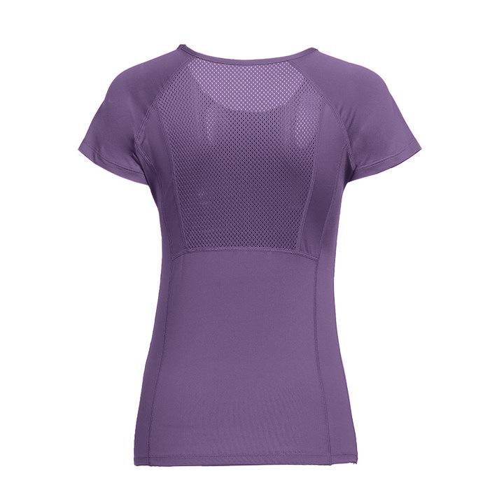 Summer sports short-sleeved women, quick-drying yoga clothes, slim and thin running fitness tops