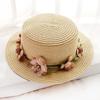 Summer Flower Hat With Wide Brim And Sunshade For Outdoor Beach Vacation