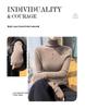 Women's Slim Fit Cashmere Turtleneck Sweater - Soft, Smooth, High-Neck Base Layer, Flattering Fit.