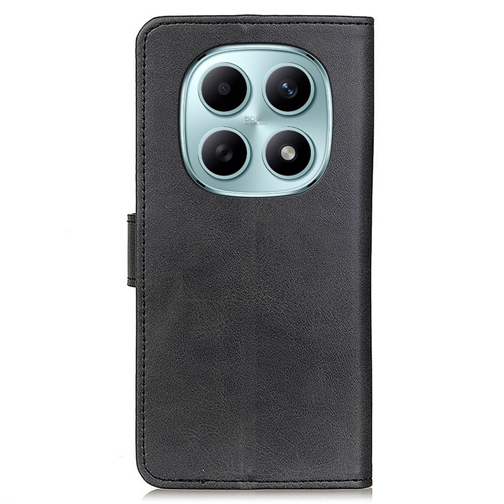 Pro Xiaomi Poco M8 5G/Redmi Note 15 5G (Globální) Pouzdro Textura hovězí kůže Kožená peněženka Stojánek Kryt na telefon