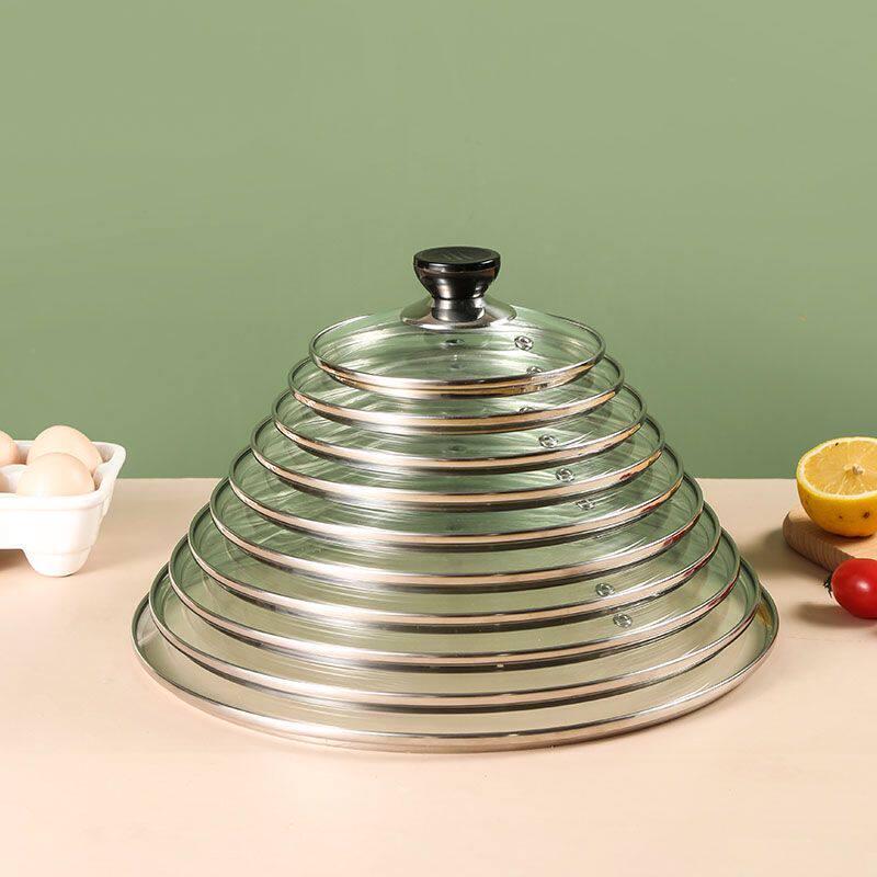 Universal Self-Standing Tempered Glass Pot Lid