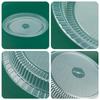 50Pcs Disposable Circular Fruit Plates Transparent Plastic Snack Plates Plates Multifunctional Food Home Kitchens