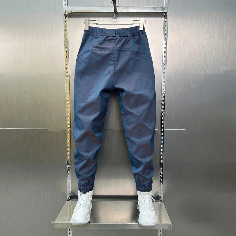 Herren Schnelltrocknende Slim Fit Haremshose: Farbblock, Elastischer Bund, Lässiger Sommerstil