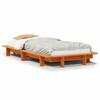 VidaXL Bed Frames Cherry Brown 90x200 Cm Solid Pine Wood, Bedroom Furniture, Slatted Base, Wooden Bed, 850670