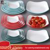 Nordic Melamine Square Snack Plate - Creative Restaurant and Bar Dish