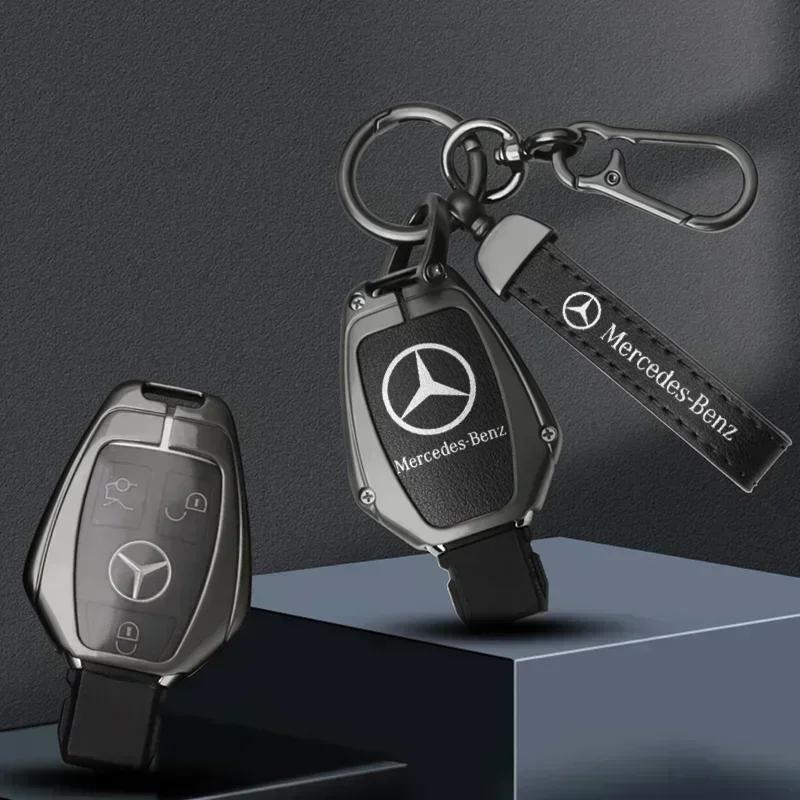 Car Key Case Cover Shell Fob For Mercedes Benz W204 W463 W176 W251 W205 A200 A260 A C R G Class GLA CLA GLK GLC CLS Keychain
