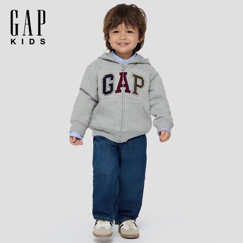 GAP Kids  Fleece Logo Patch Hoodie 140/68